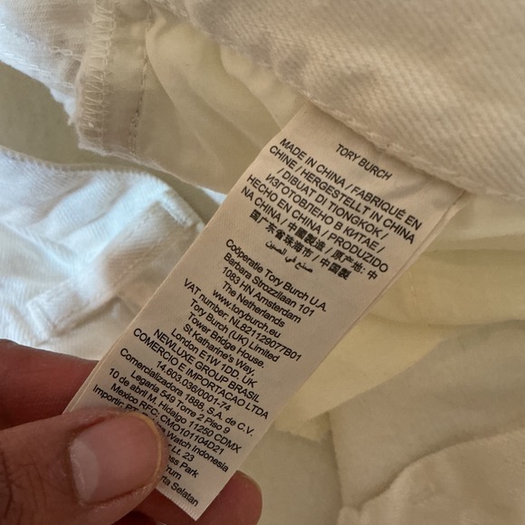 Tory Burch White‎ Denim Jeans Size 29 Straight Leg Casual Everyday Style - Picture 8 of 11